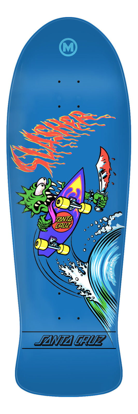 SANTA CRUZ KEITH MEEK OG SLASHER BLUE DIP 10.1" SKATEBOARD DECK