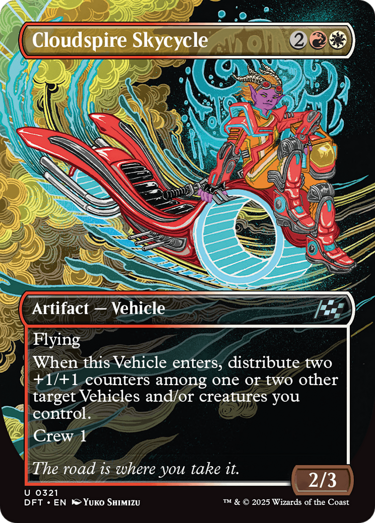 Cloudspire Skycycle (DFT-321) - Aetherdrift (Borderless) Foil