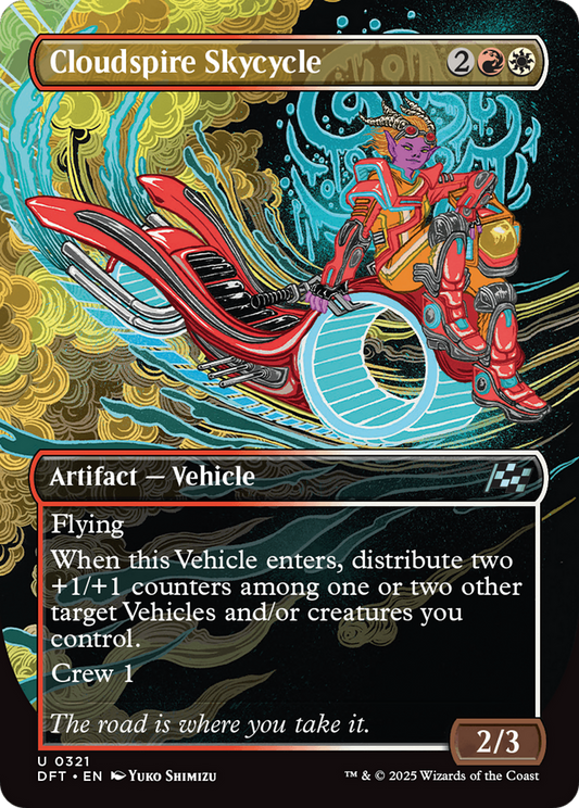 Cloudspire Skycycle (DFT-321) - Aetherdrift (Borderless) Foil