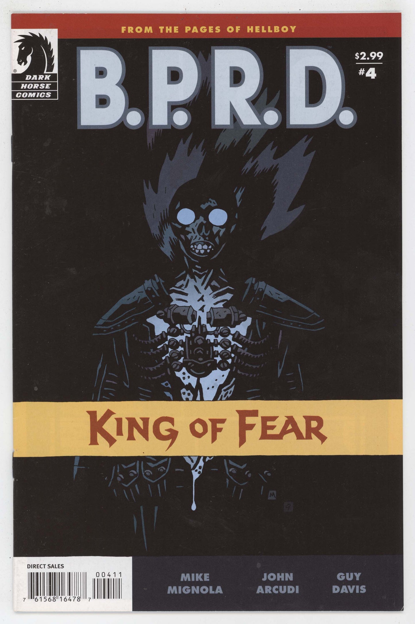 BPRD King Of Fear 4 Dark Horse 2010 NM- 9.2 Mike Mignola B.P.R.D.