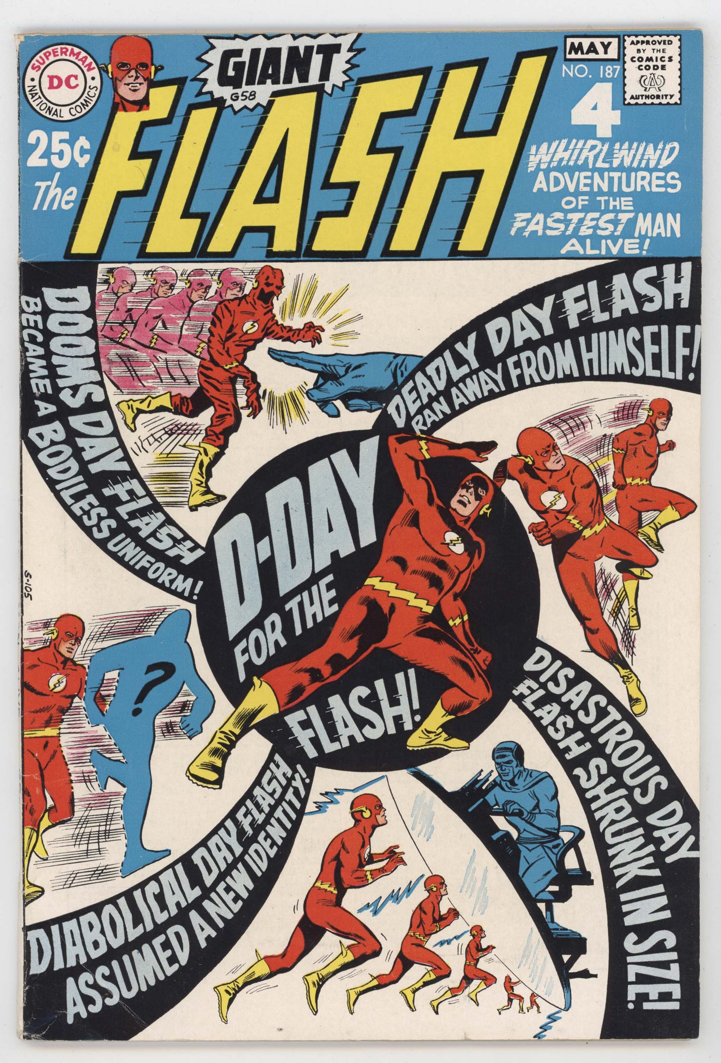 Flash 187 DC 1969 FN Ross Andru 109 116 128  141