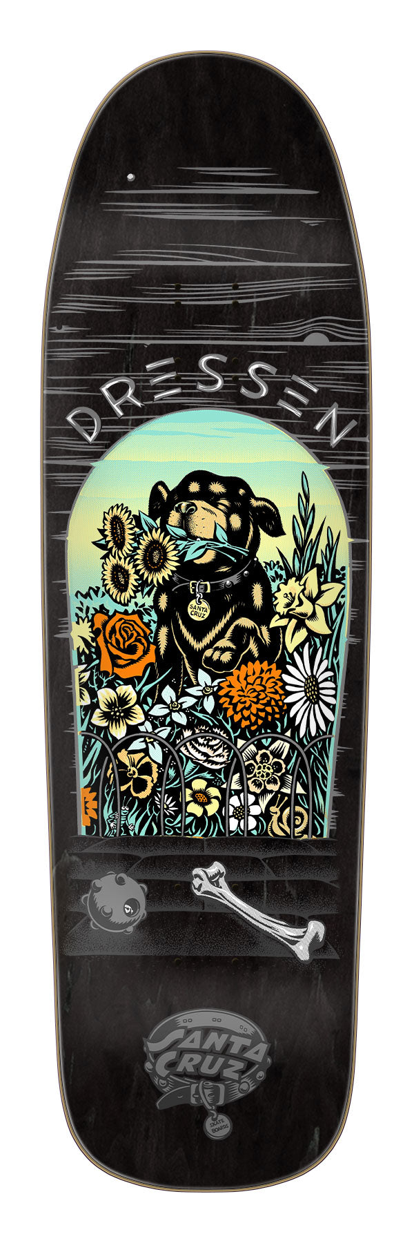 SANTA CRUZ ERIC DRESSEN PUP 9.3" SHAPE SKATEBOARD DECK