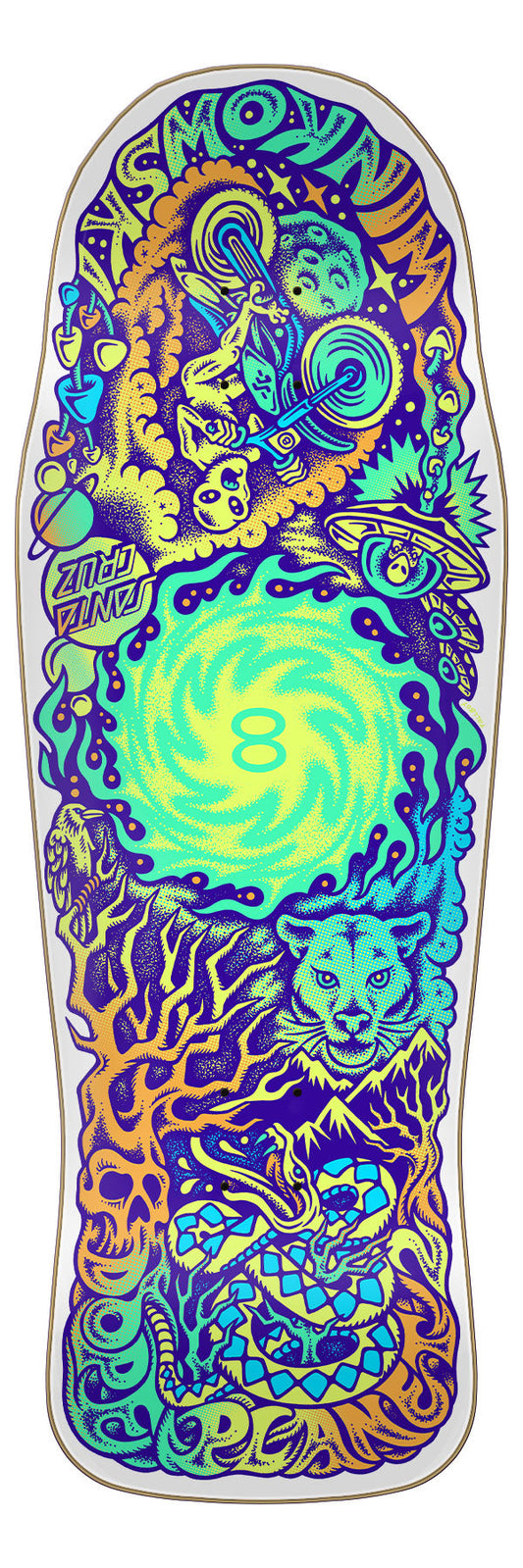 SANTA CRUZ ERICK WINKOWSKI DOPE PLANET TWO VX 10.34" SKATEBOARD DECK