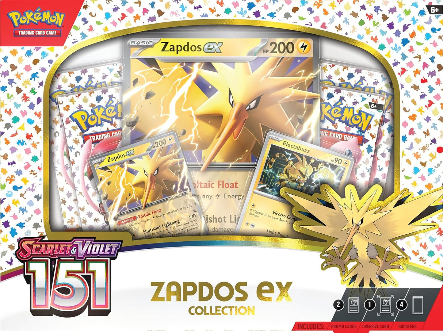 Pokemon TCG: Scarlet & Violet 151 Collection  Zapdos ex Box