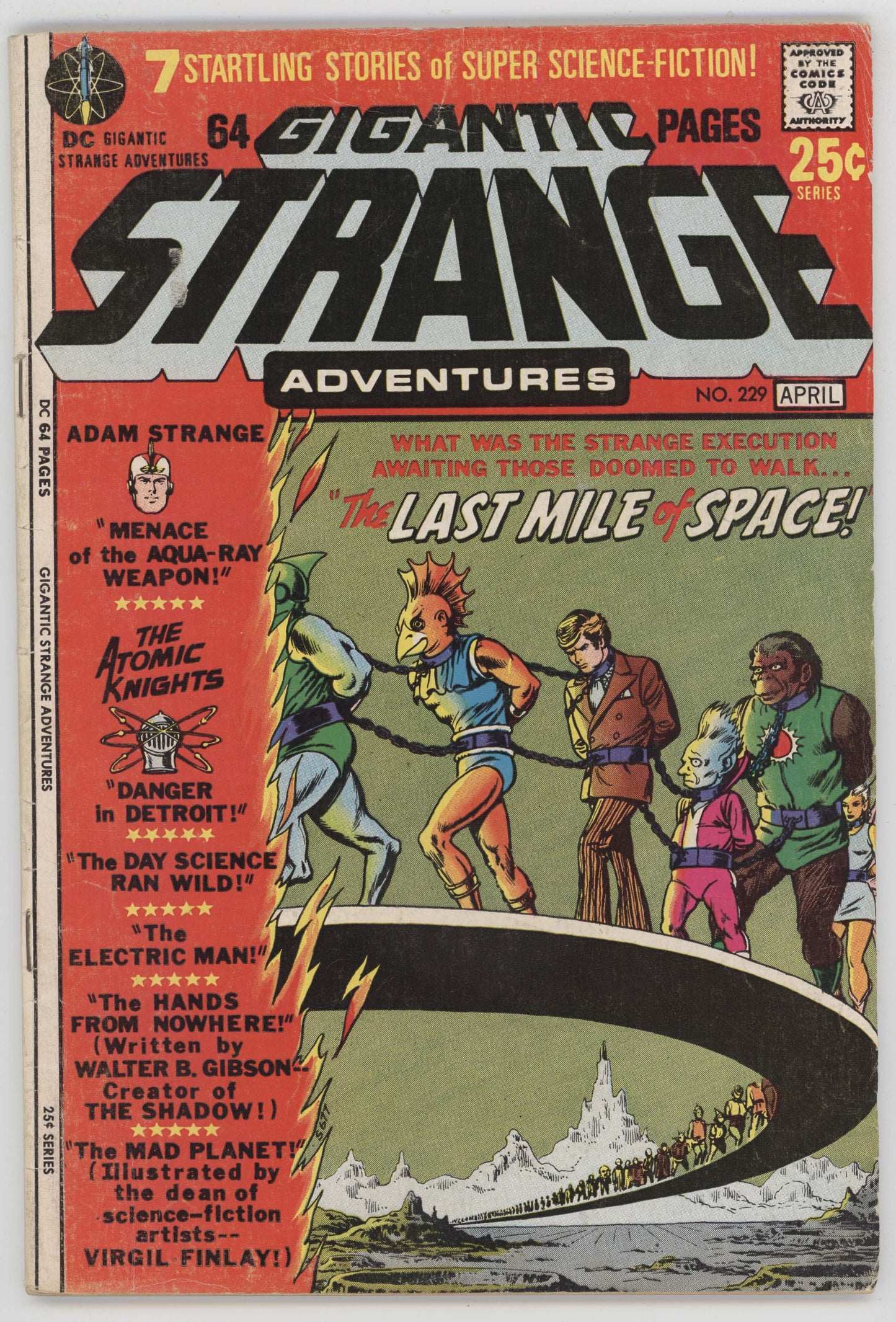 Strange Adventures 229 DC 1971 FN Murphy Anderson Adam Strange Bondage