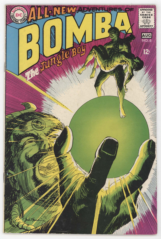 Bomba The Jungle Boy 6 DC 1968 FN VF Jack Sparling Denny O'Neil Krag