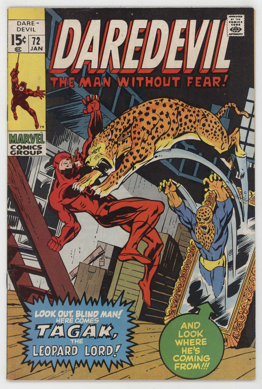 Daredevil 72 Marvel 1970 VG FN Stan Lee Marie Severin