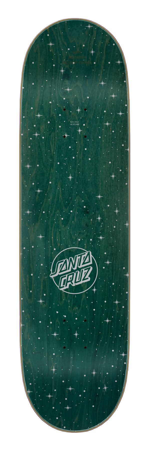 SANTA CRUZ WOOTEN CONTACT 8.5" SKATEBOARD DECK