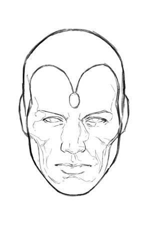 Avengers Twilight #4 G 1:50 Mark Brooks Headshot Sketch Virgin Variant (03/13/2024) Marvel
