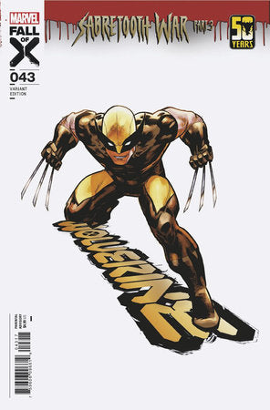 Wolverine #43 D 1:25 Jan Bazaldua Variant (02/14/2024) Marvel