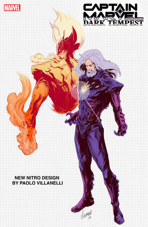 Captain Marvel Dark Tempest #2 F (Of 5) 1:10 Paolo Villanelli Design Variant (08/09/2023) Marvel
