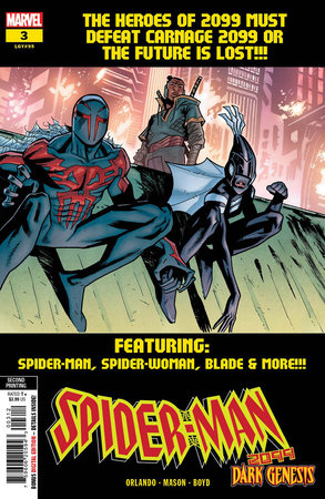 Spider-Man 2099 Dark Genesis #3 (Of 5) 2nd Print Justin Mason Variant (06/28/2023) Marvel