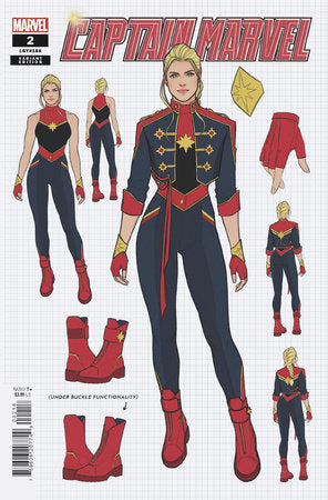 Captain Marvel #2 F 1:10 Jen Bartel Design Variant (11/22/2023) Marvel