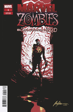 Marvel Zombies Black White Blood #1 E 1:25 Rafael Albuquerque Variant (10/25/2023) Marvel