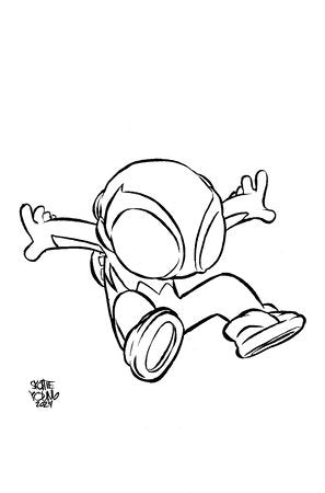 Spider-Boy #8 D 1:50 Skottie Young Big Marvel Sketch Virgin Variant (06/12/2024) Marvel