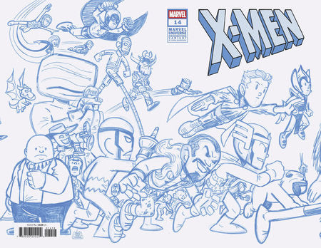 X-Men #14 F 1:50 Chris Giarrusso Marvel Universe Connecting Blue Line Sketch Variant G (04/02/2025) Marvel