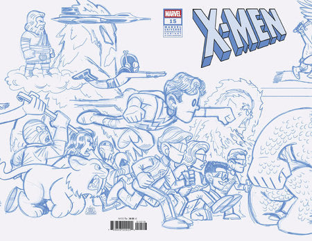 X-Men #15 E 1:50 Chris Giarrusso Marvel Universe Connecting Blue Line Sketch Variant O (04/23/2025) Marvel