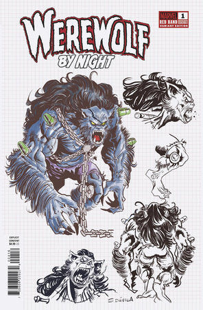 Werewolf By Night Red Band #4 C 1:10 Sergio Davila Design Variant (Polybag) (11/13/2024) Marvel