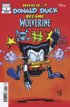 Marvel & Disney What If...? Donald Duck Became Wolverine #1 G Skottie Young Variant (07/31/2024) Marvel