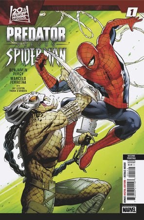 Predator Vs Spider-Man #1 2nd Print A Greg Land Variant (06/04/2025) Marvel