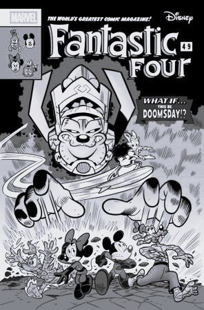 Fantastic Four #1 O 1:100 Lorenzo Pastrovicchio B&W Disney What If? Fantastic Four Homage Varian (07/09/2025) Marvel