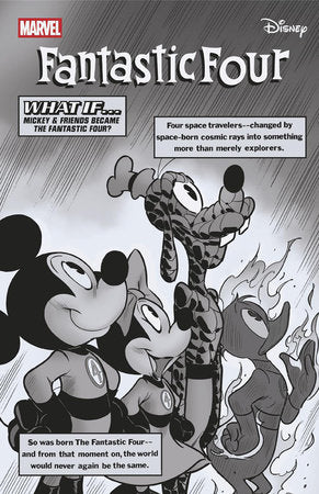 Fantastic Four #6 I 1:100 Ivan Bigarella B&W Disney What If? Homage Variant (12/03/2025) Marvel