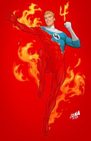 Fantastic Four #8 H 1:50 David Nakayama Color Block Red Virgin Variant (02/18/2026) Marvel - Golden Apple Comics