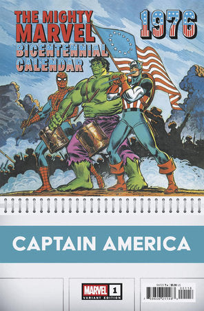 Captain America #1 L 1:50 John Romita Sr Bicentennial Calendar Hidden Gem Variant (07/02/2025) Marvel