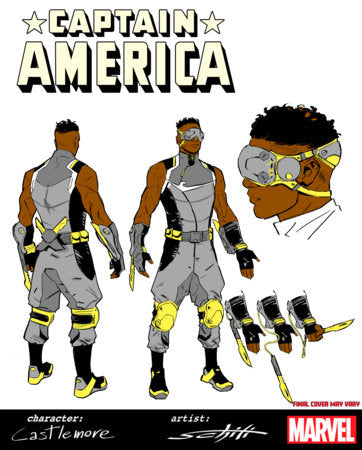 Captain America #7 F 1:10 Valerio Schiti Design Variant (02/18/2026) Marvel - Golden Apple Comics