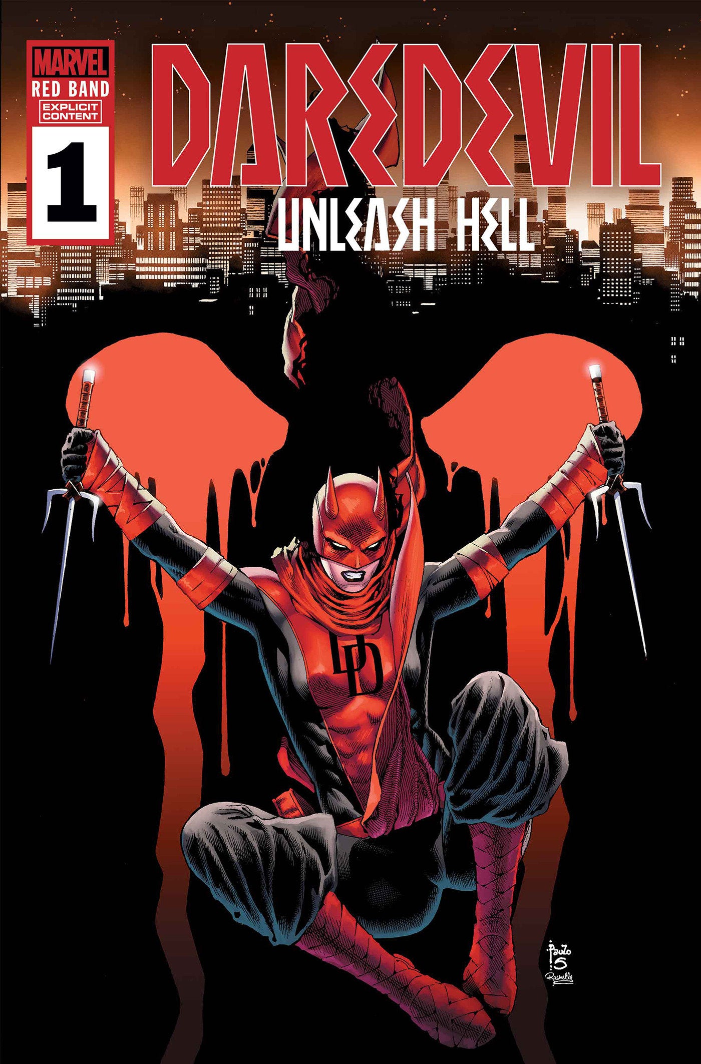 Daredevil Unleash Hell Red Band #1 A Paulo Siqueira Erica Schultz [Polybagged] (01/08/2025) Marvel