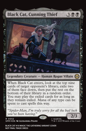 Black Cat #10 B Alessandra Pisano Magic The Gathering Variant (05/13/2026) Marvel - Golden Apple Comics