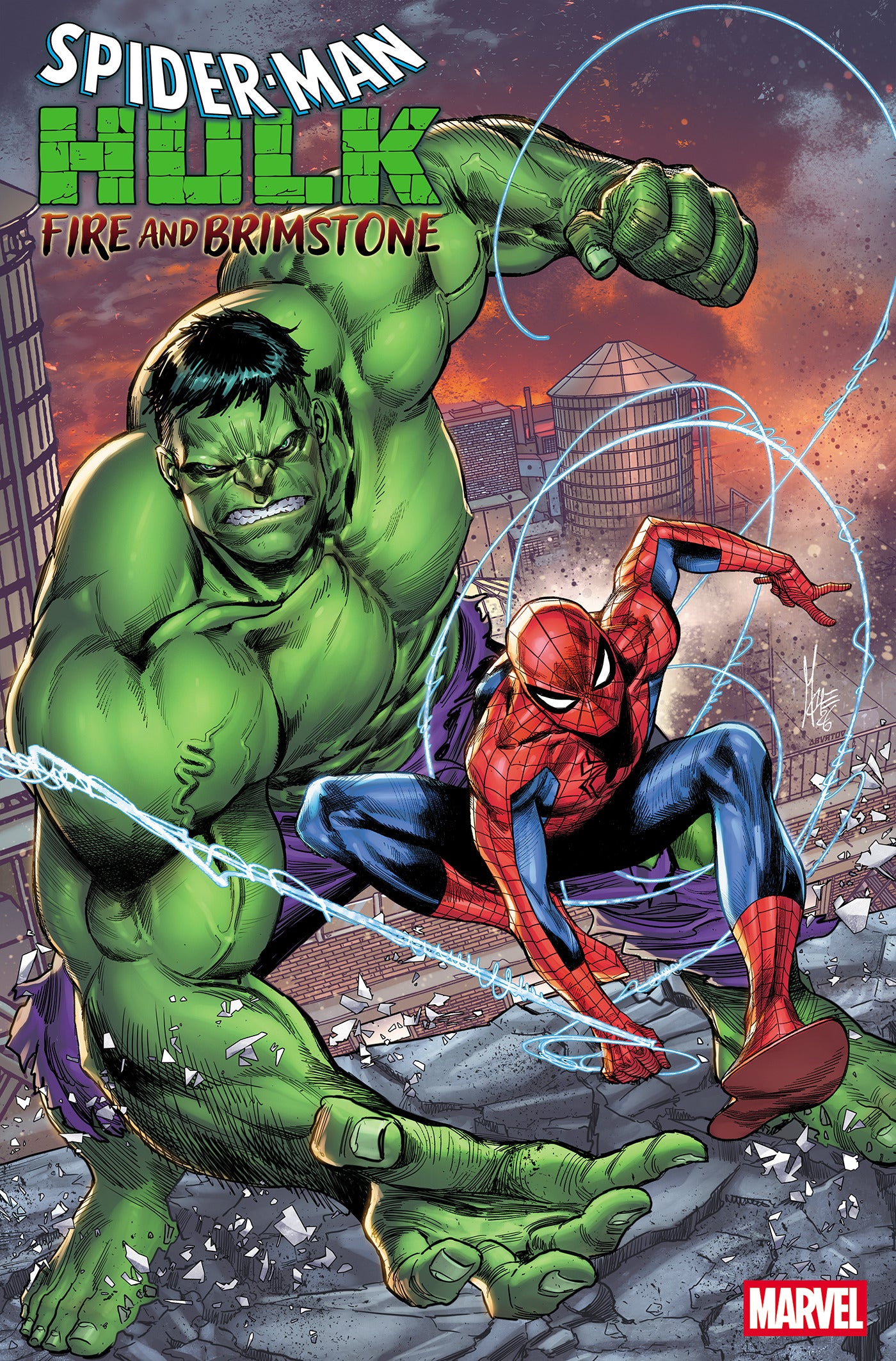 Spider-Man Hulk Fire And Brimstone #1 A1 Cover Set Of 9 1:25 1:100 (08/19/2026) Marvel
