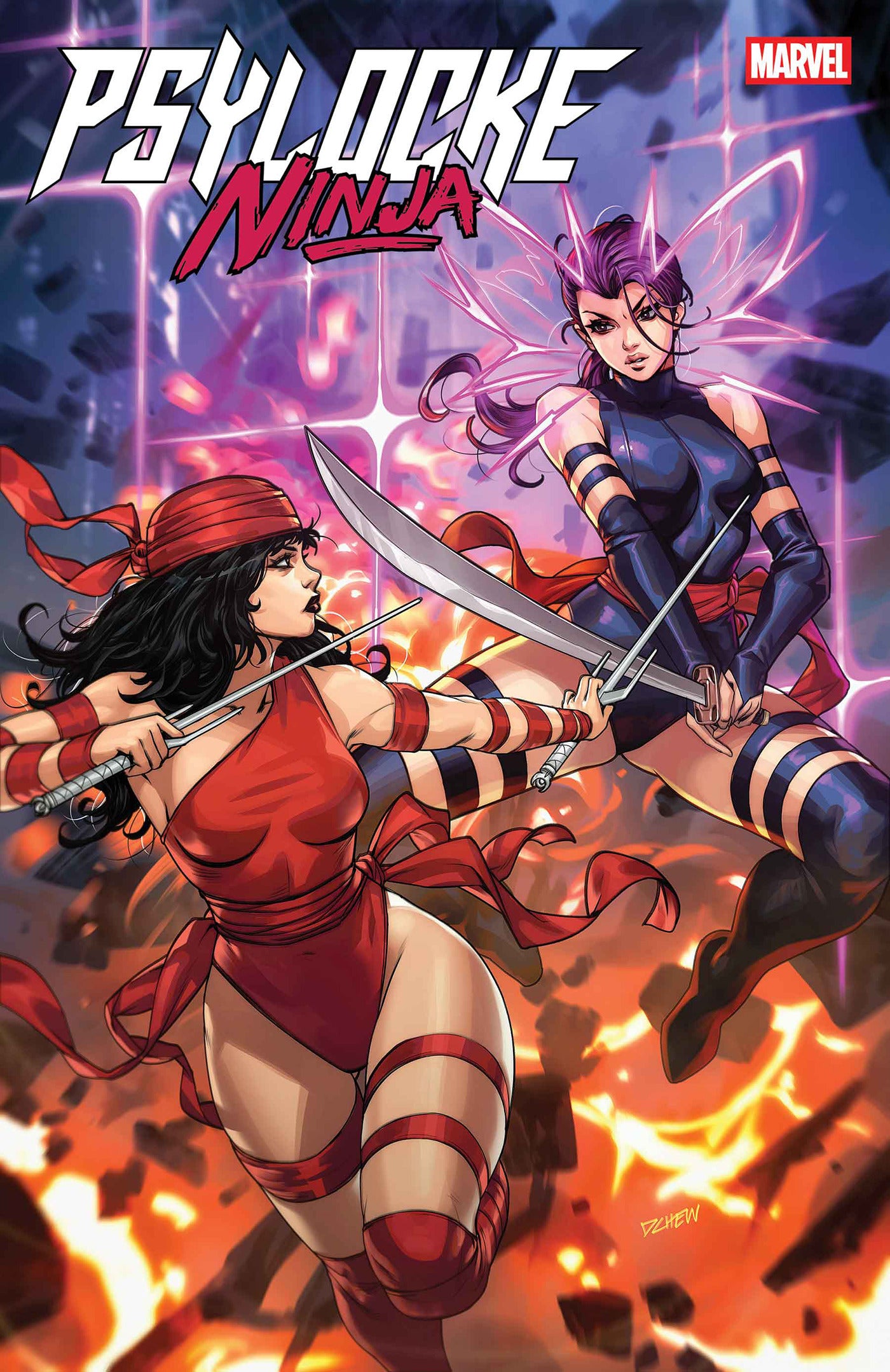 Psylocke Ninja #2 A1 Cover Set Of 6 1:25 1:50 (02/25/2026) Marvel