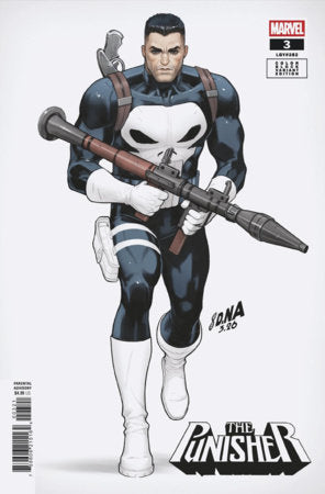 Punisher #3 B David Nakayama Color Block White Variant (04/29/2026) Marvel - Golden Apple Comics