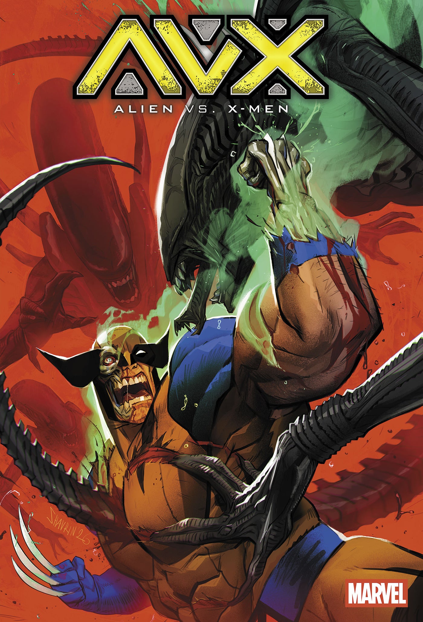 Alien Vs X-Men #1 A1 Cover Set Of 7 1:25 1:100 (09/16/2026) Marvel