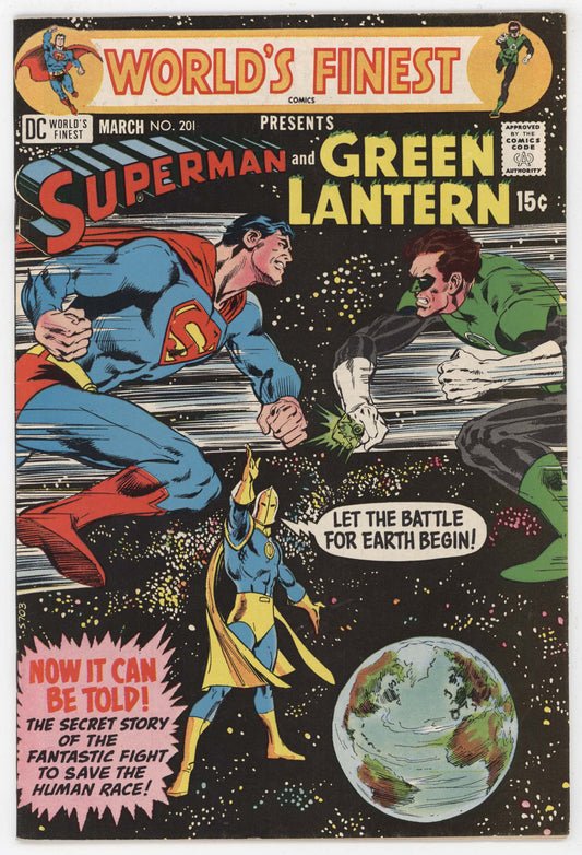 World's Finest 201 DC 1971 FN VF Neal Adams Superman Green Lantern Dr Fate