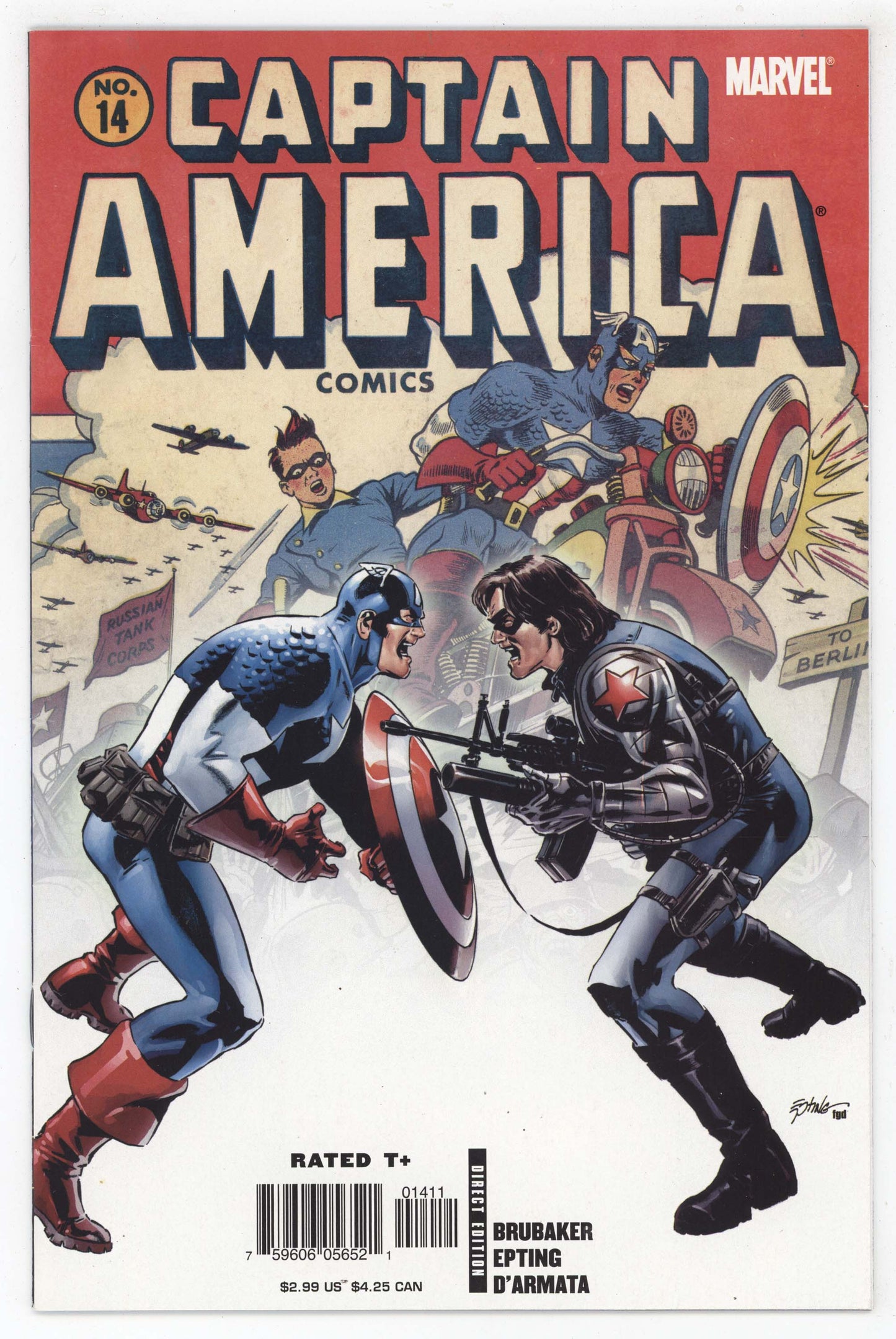 Captain America 14 Marvel 2006 VF Bucky Barnes Winter Soldier