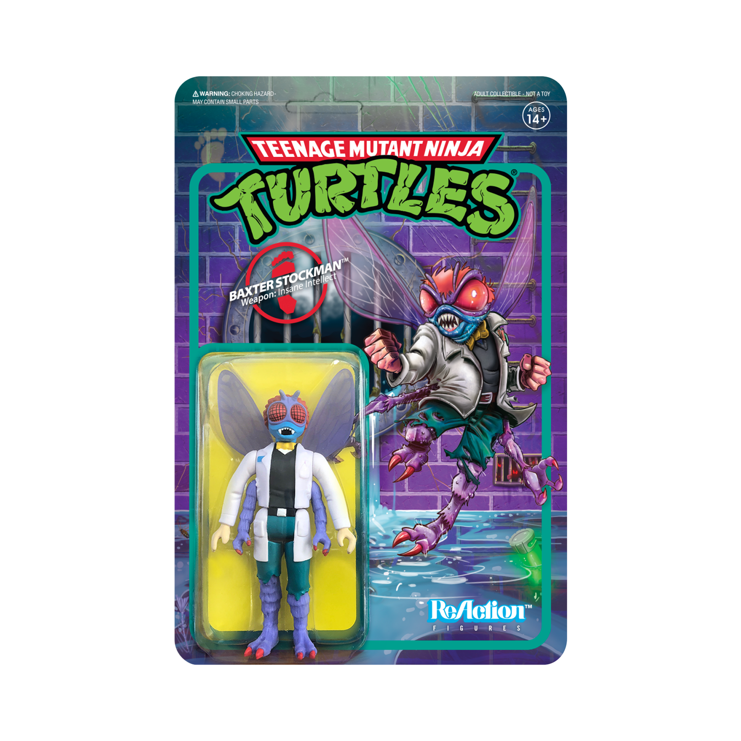 Super7: ReAction (TMNT), Baxter (Insane Intellect) (S2)