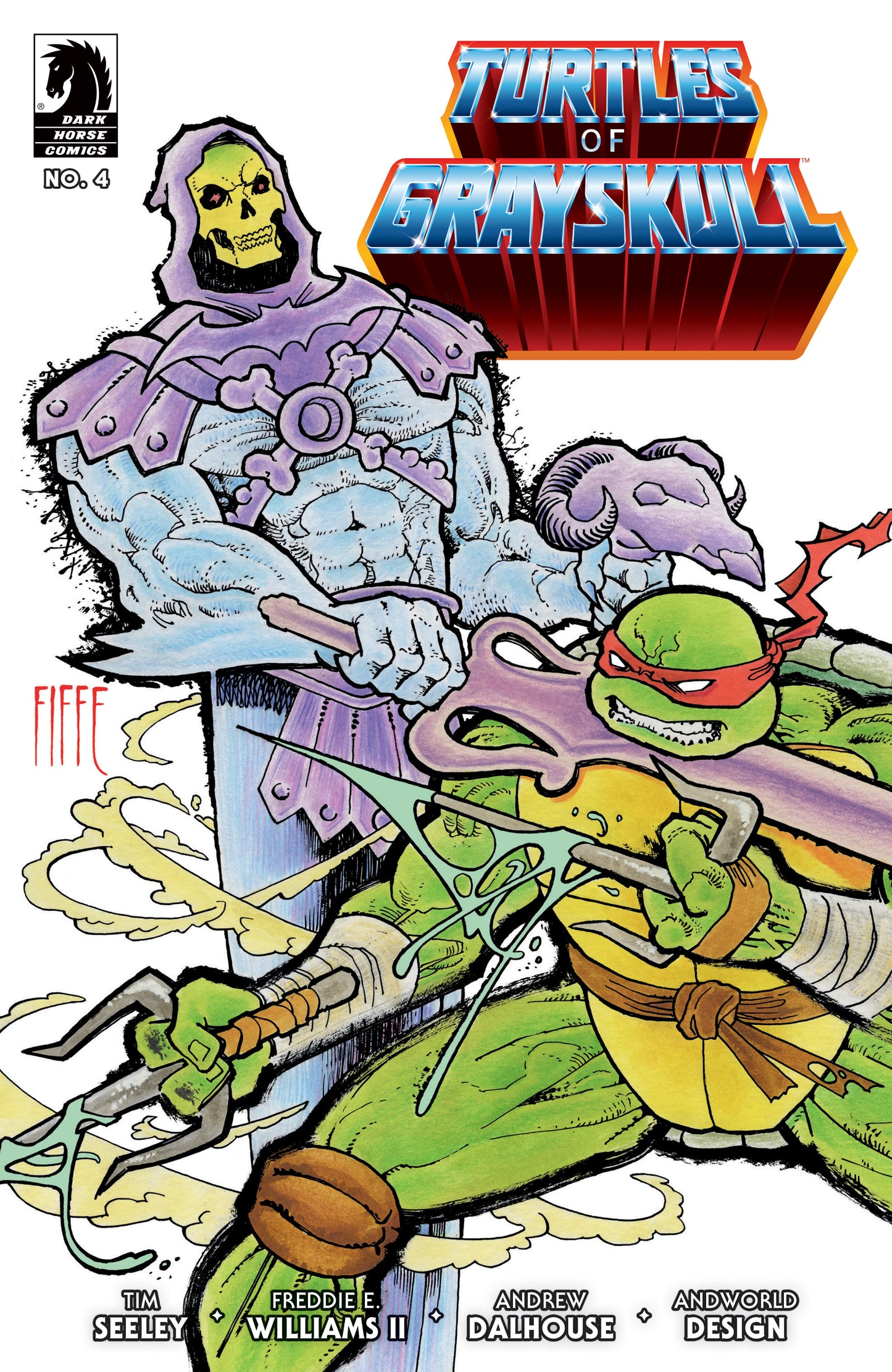 Masters Of The Universe Teenage Mutant Ninja Turtles Turtles Of Grayskull #4 B Michel Fiffe Variant (01/29/2025) Dark Horse