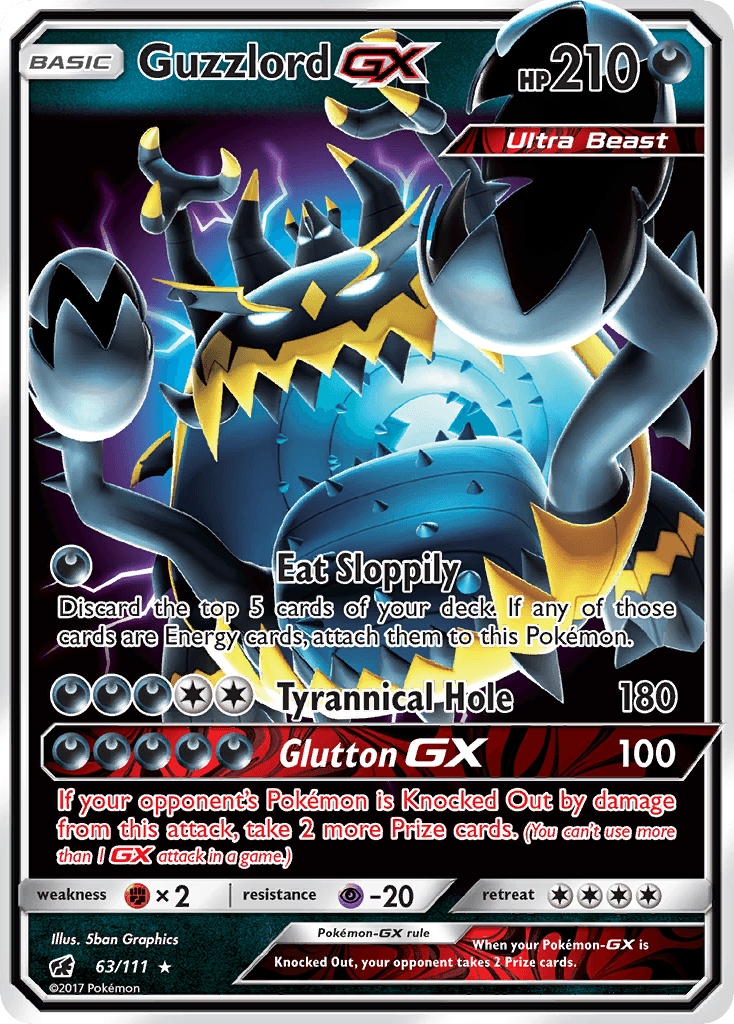 Guzzlord GX (63/111) [Sun & Moon: Crimson Invasion]