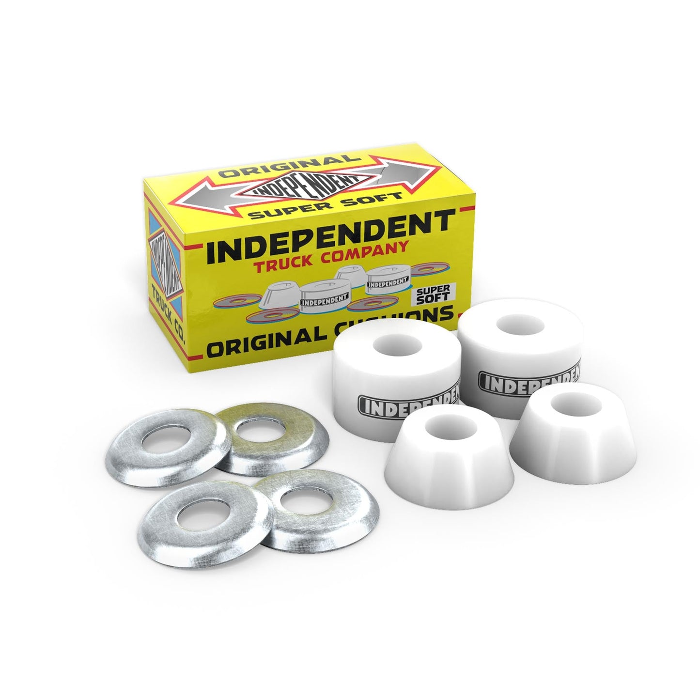 INDEPENDENT ORIGINAL CUSHIONS SUPER SOFT 88A WHITE SKATEBOARD TRUCK BUSHINGS