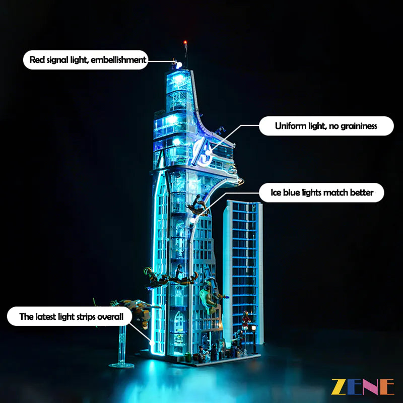 Light Kit for LEGO Marvel Avengers Tower #76269