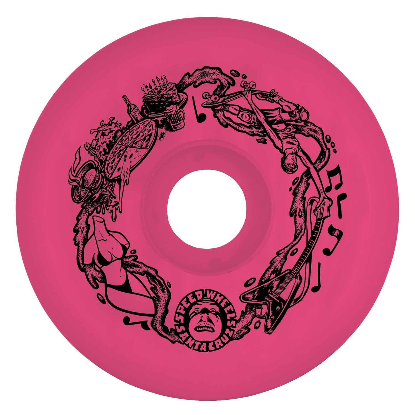 Slime Balls Big Balls Pink 65mm 97a Skateboard Wheels