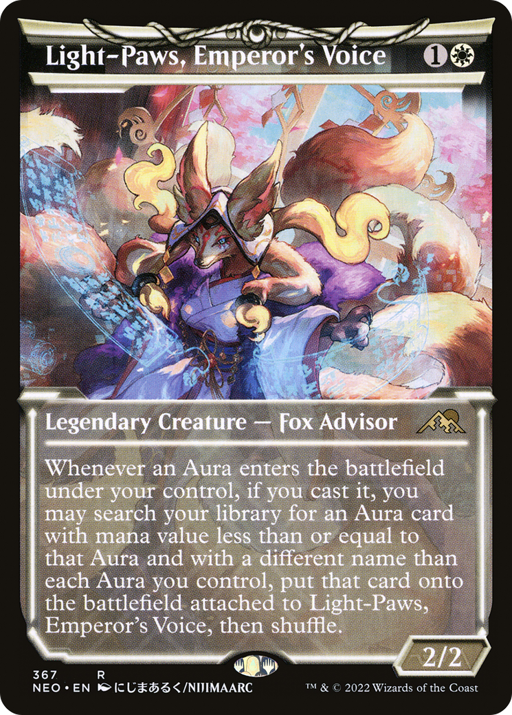 Light-Paws, Emperor's Voice (NEO-367) - Kamigawa: Neon Dynasty: (Showcase)