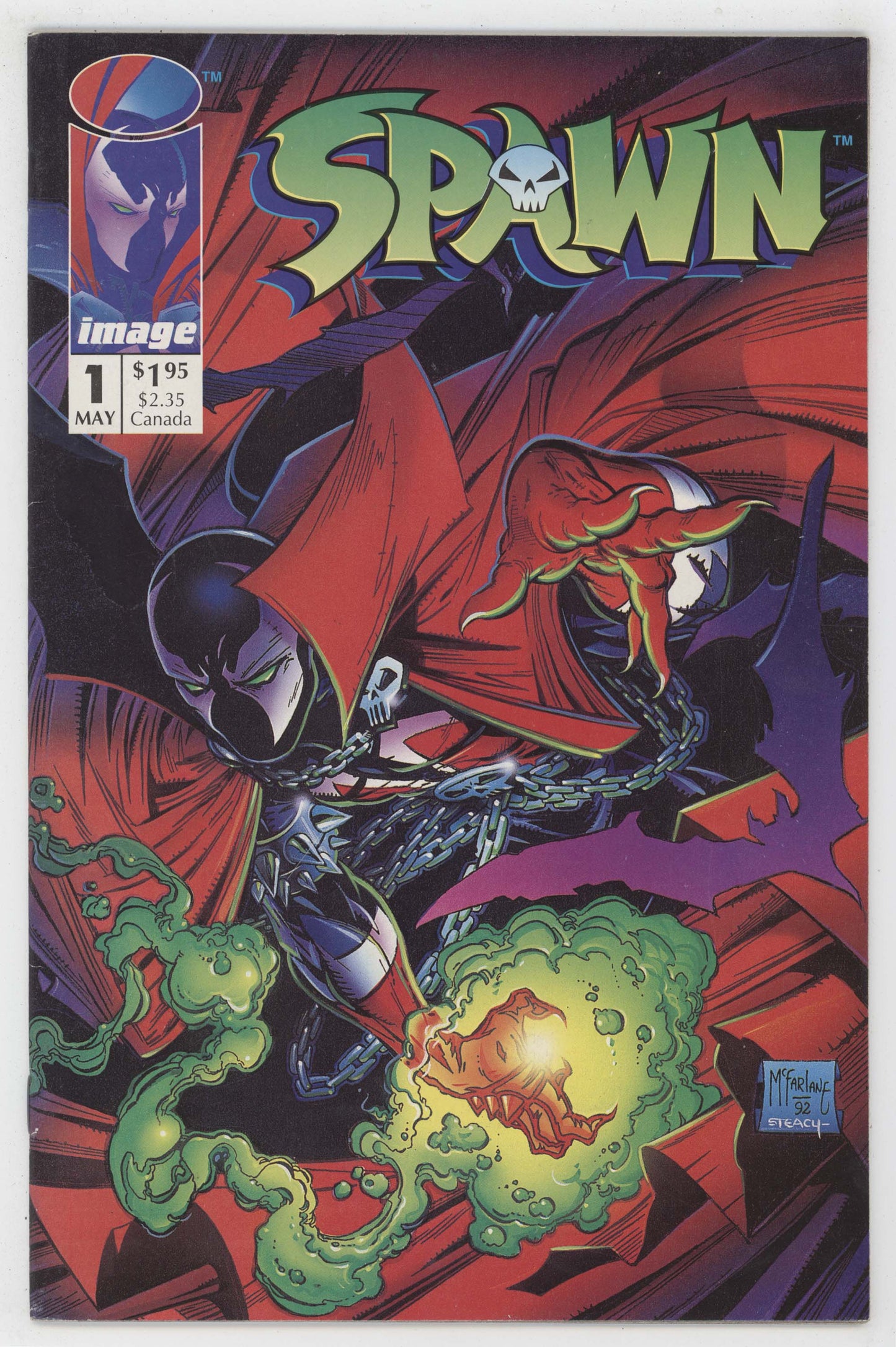 Spawn 1 Image 1992 VF Poster Todd McFarlane