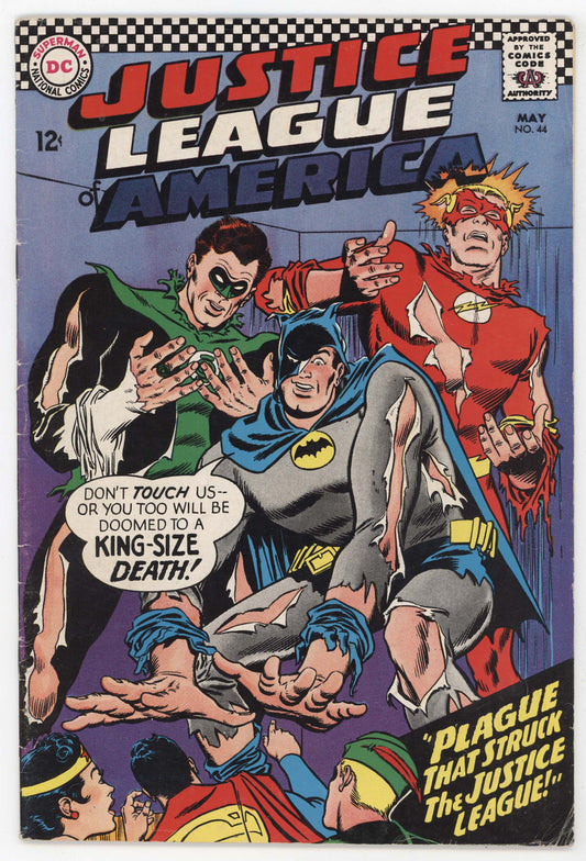 Justice League Of America 44 DC 1966 VG FN Batman Superman Flash Green Lantern