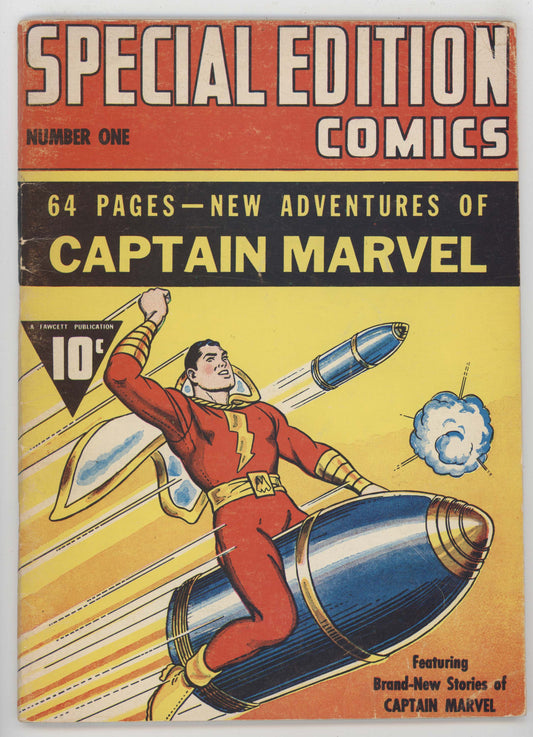 Special Edition Comics 1 Flashback 2 Dynapubs 1973 FN Captain Marvel Shazam