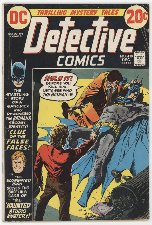 Batman Detective Comics 430 DC 1972 VG FN Jim Aparo Elongated Man