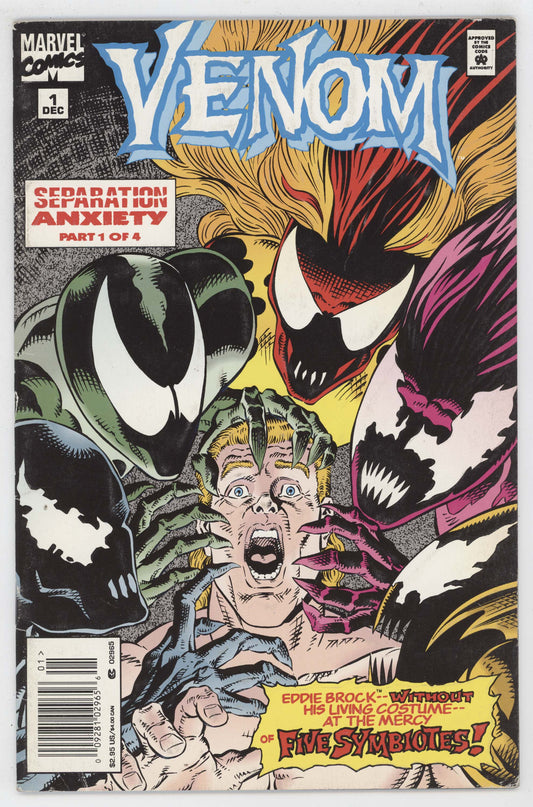 Venom Separation Anxiety 1 Marvel 1994 FN Ron Randall Newsstand