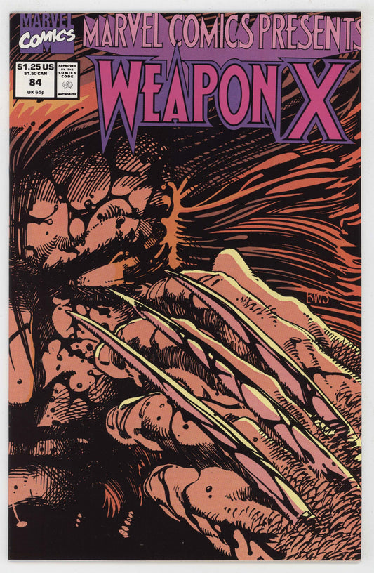 Marvel Comics Presents 84 1991 NM+ 9.6 Wolverine Weapon X Origin